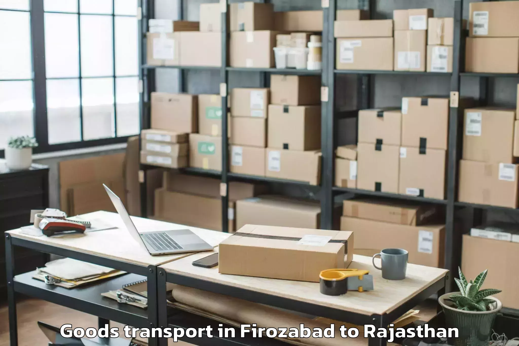 Get Firozabad to Madhav University Pindwara Goods Transport